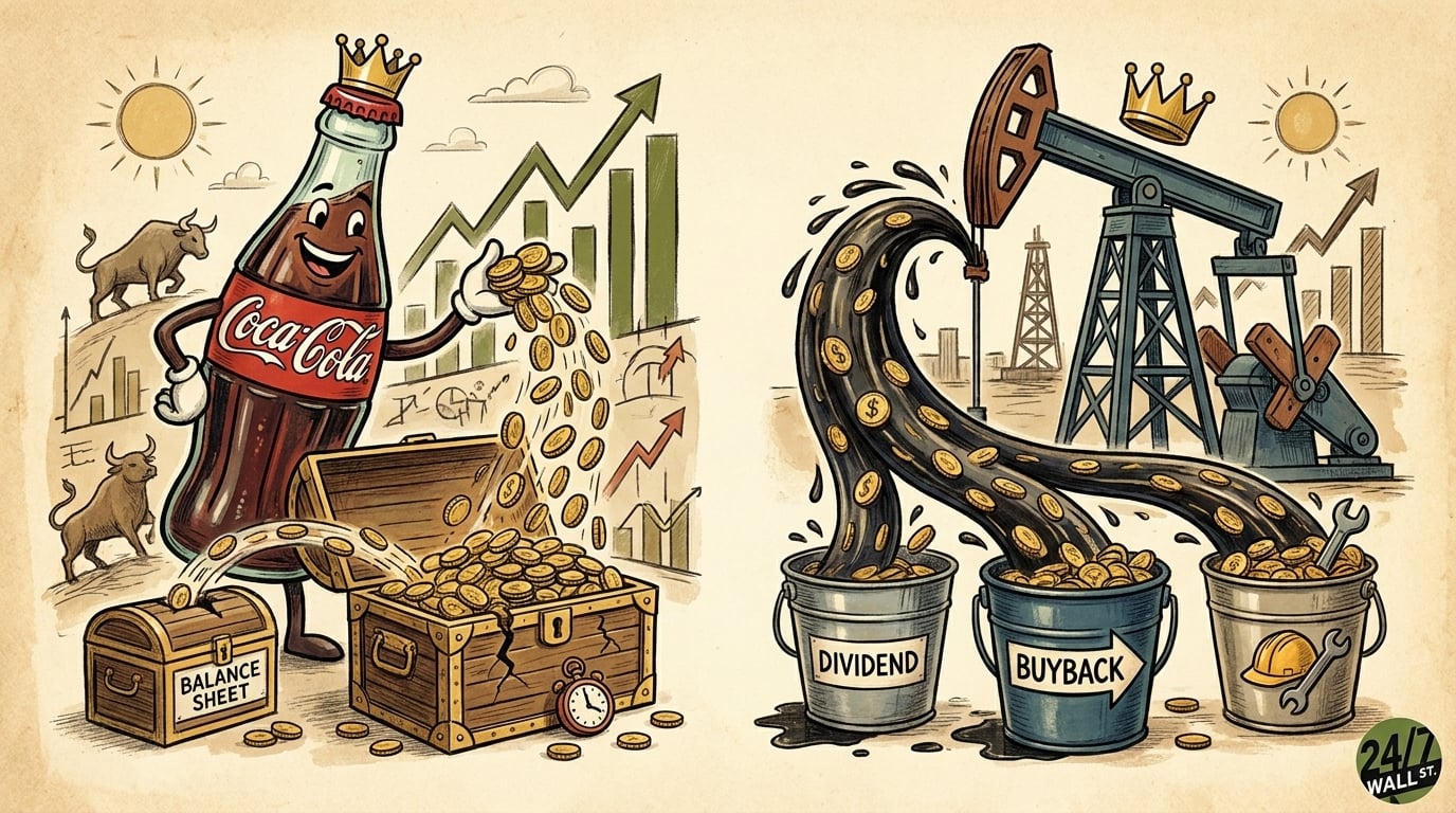 2 Dividend Kings, 2 Crises: Why Coca-Cola and Exxon Face Divergent Payout Pressures