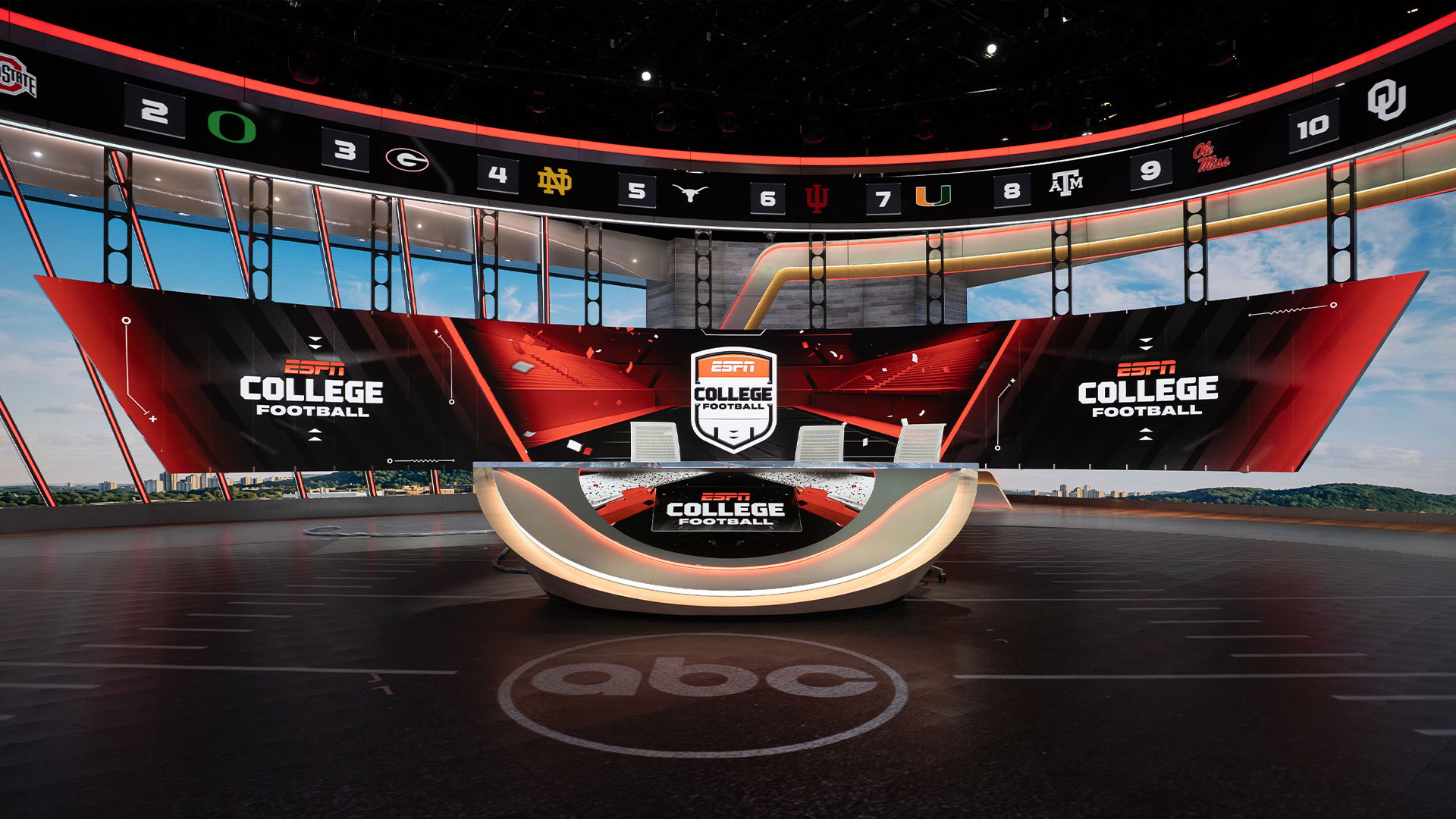 ESPN to debut new flagship studio for college football coverage this season