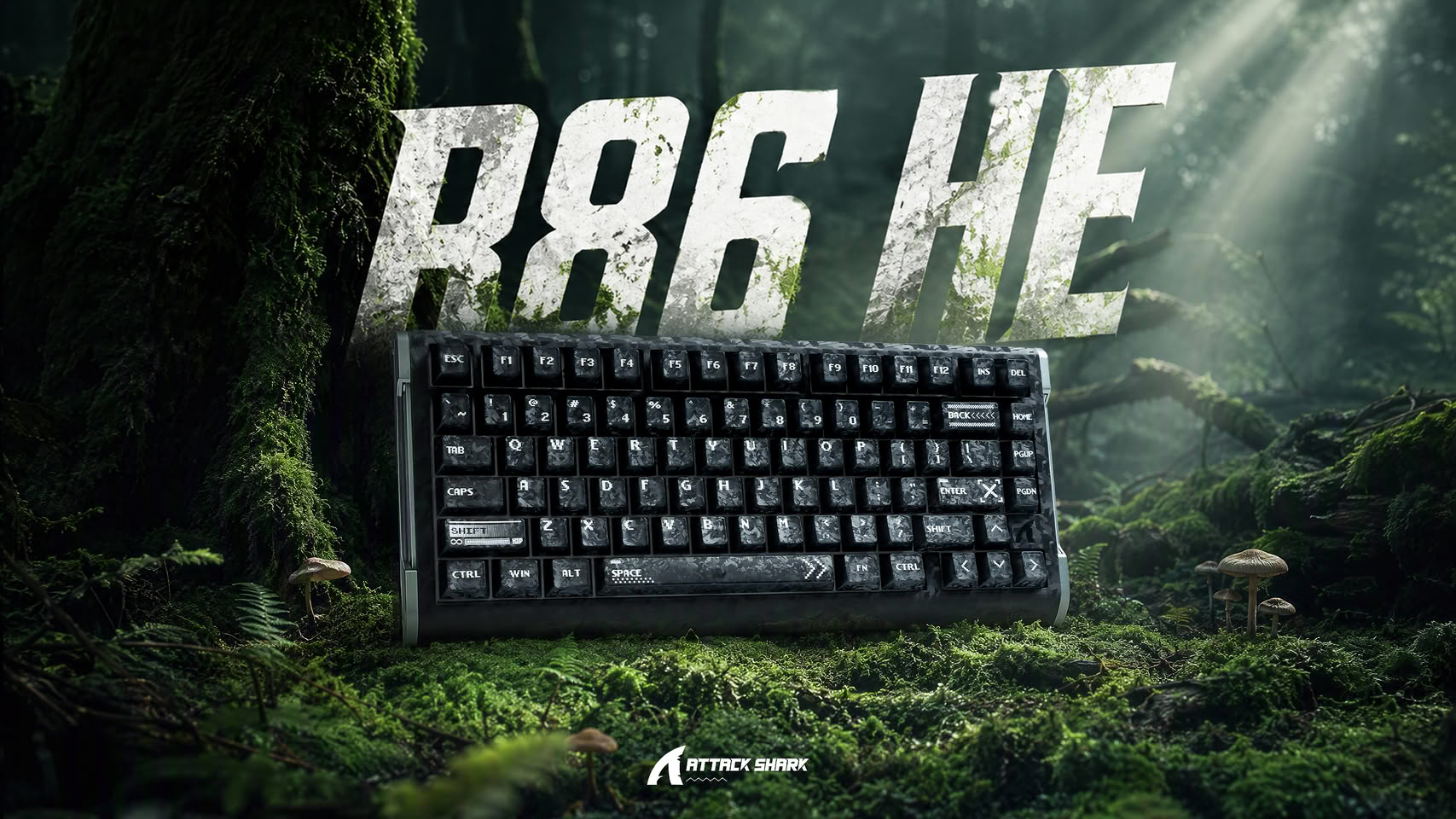 (PR) Attack Shark Unveils R86 HE Carbon Fiber Magnetic Switch Gaming Keyboard