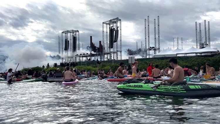 Rave on the waves: Skrillex holds rare, sold-out concert at Seattle's Gas Works Park