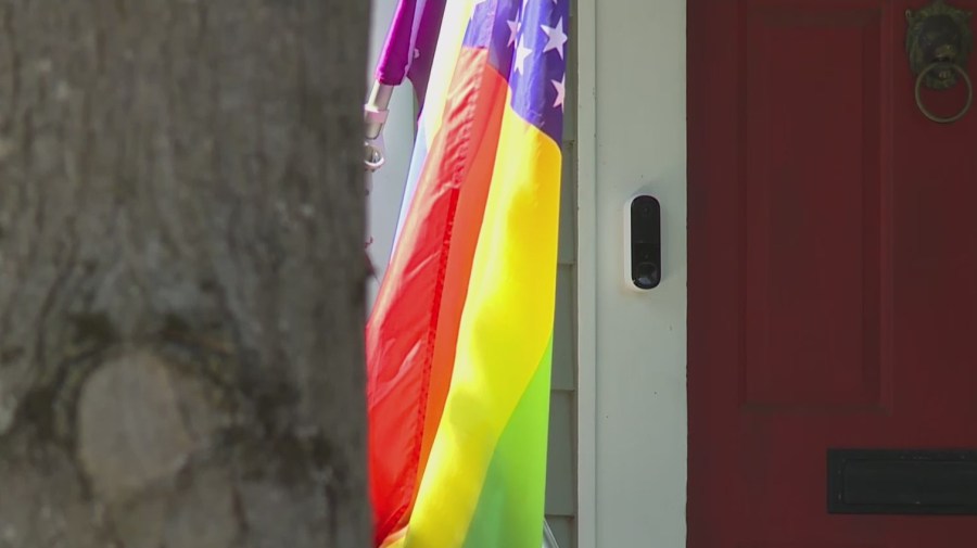 Graffiti on Pride Flagpole at NE Portland home sparks bias crime investigation
