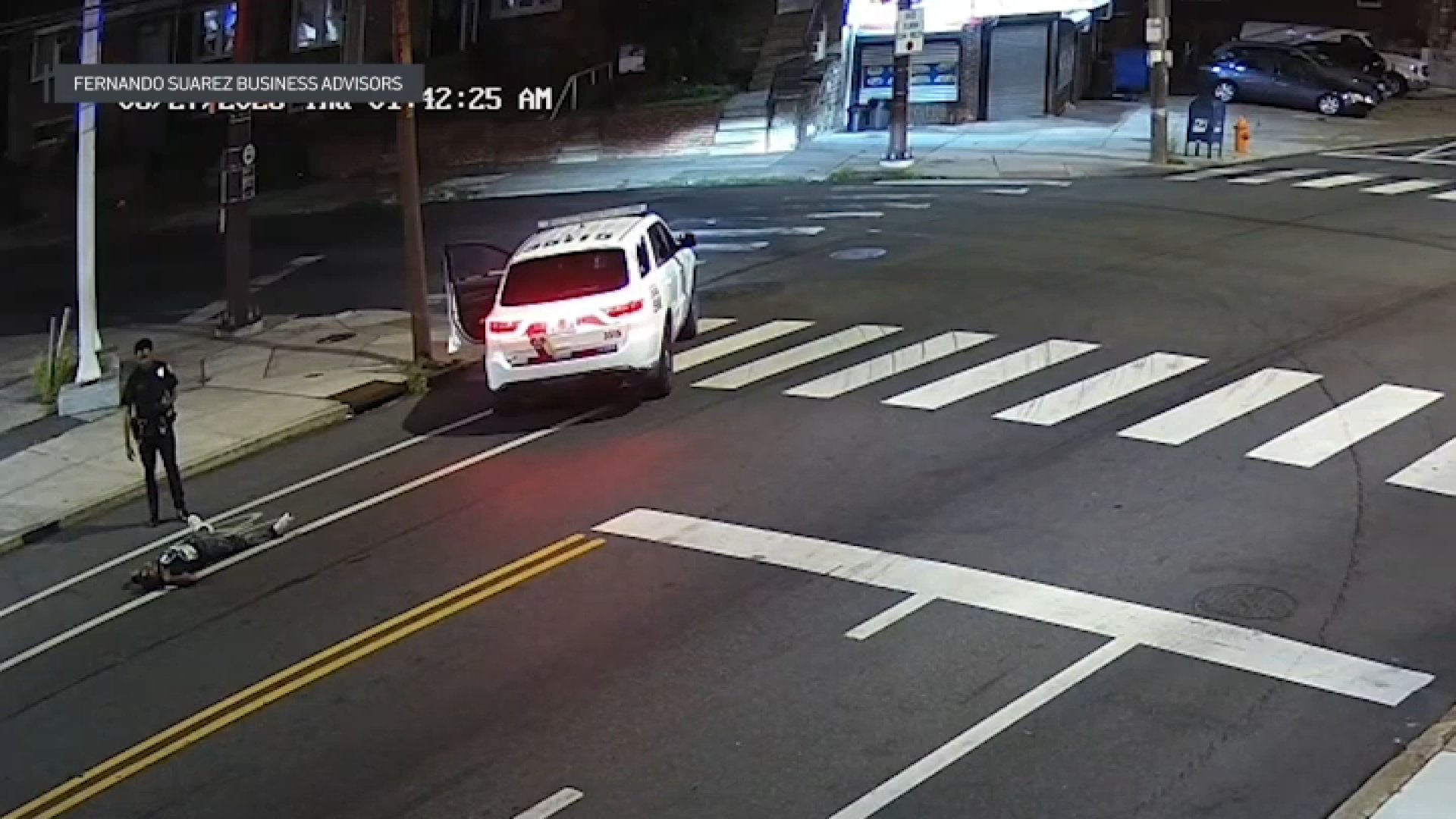 Video shows Philly officer interact with man in road before deadly hit-and-run