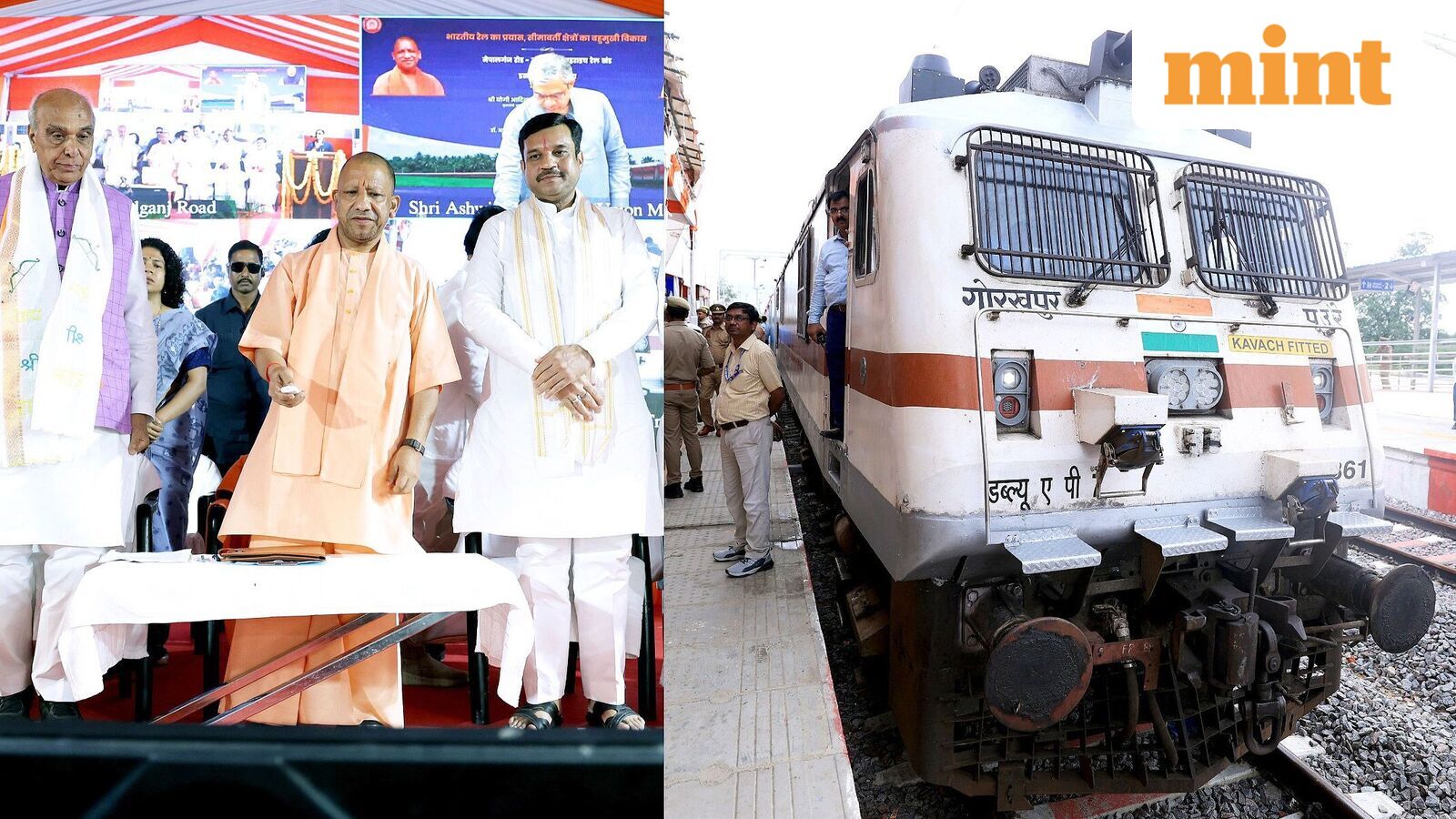 India-Nepal rail link resumes: UP CM Yogi Adityanath flags off Varanasi-Nepalgunj trains