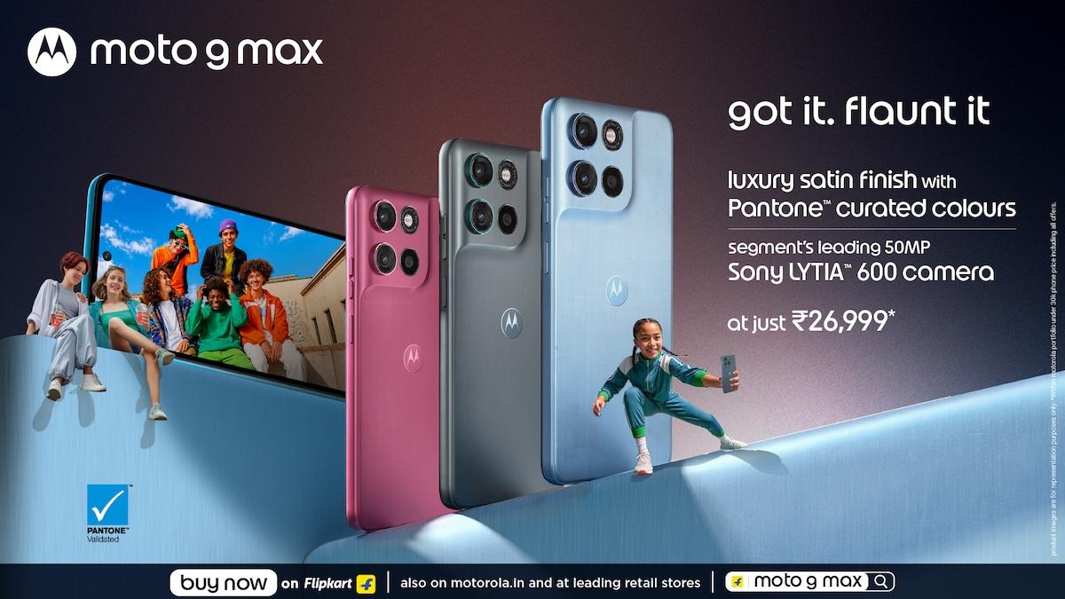 moto g max Goes on Sale as The Most Complete Smartphone Featuring Luxury Satin Finish with Pantone™ Curated Colours, Segment’s Leading 50MP Sony LYTIA™ 600 Camera System, Snapdragon® 6s Gen 4 Performance and Massive 7000mAh Battery, Starting at Just Rs 26,999*