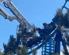 Firefighters rescue 27 people from broken down rollercoaster in Suffolk - video