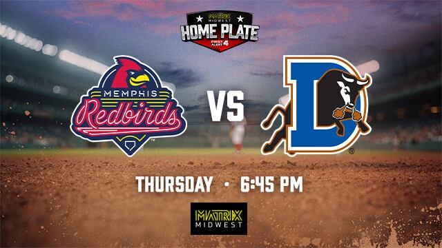 Watch the Memphis Redbirds face the Durham Bulls live on Matrix Midwest!