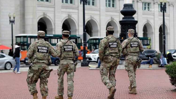 National Guard numbers in DC fall sharply in past week as Freedom 250 ends