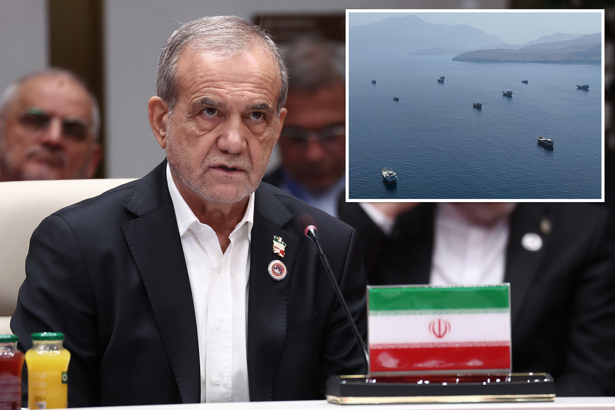 Two supertankers hit in the Strait of Hormuz — as Iran president extends olive branch