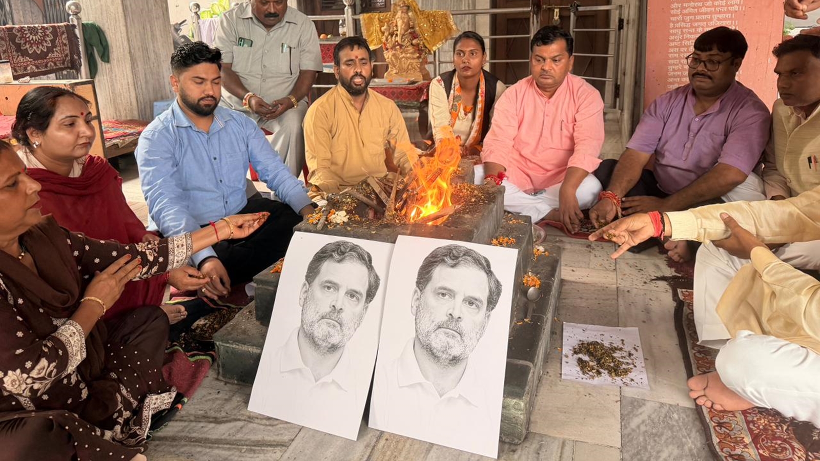 After FIR, BJP targets Rahul Gandhi with a ‘buddhi shuddhi’ ritual