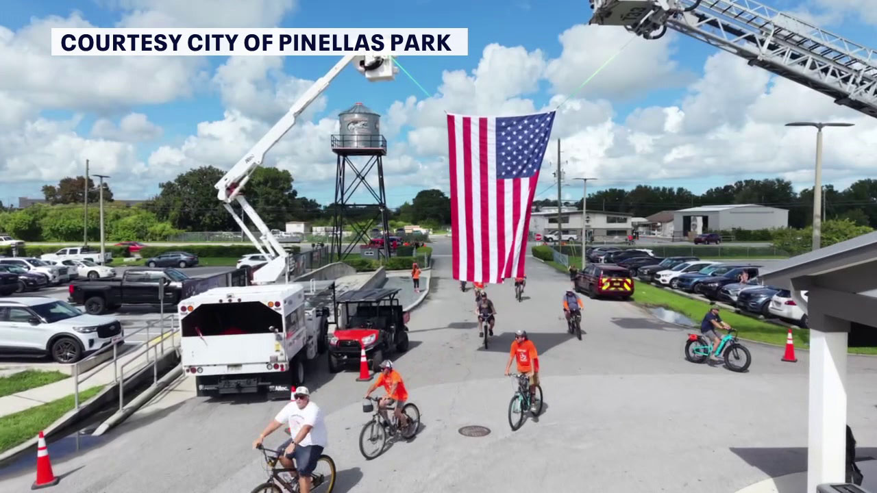 Tampa Bay area veteran leads 'Alive Ride' through Pinellas Park on 20th anniversary of survival