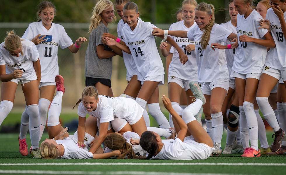 High school girls soccer: Literal last-second goal lifts Lone Peak past Corner Canyon in region opener