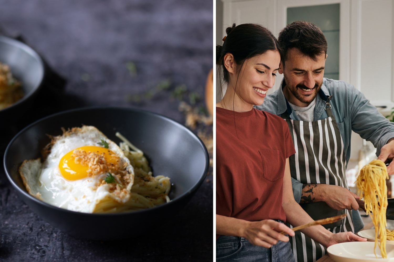 Recipe of the day: Spaghetti with fried eggs and crispy breadcrumbs