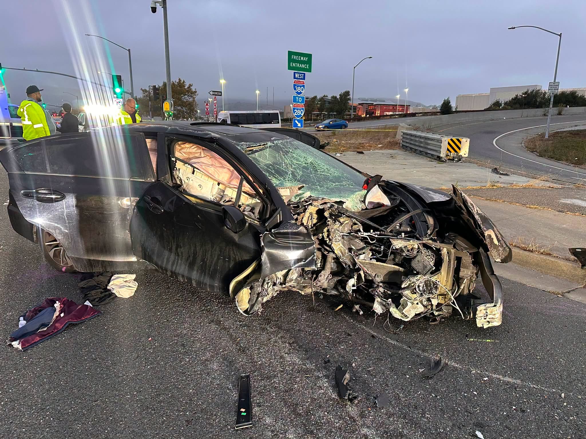 Driver arrested on suspicion of DUI, manslaughter after passenger dies in San Bruno crash