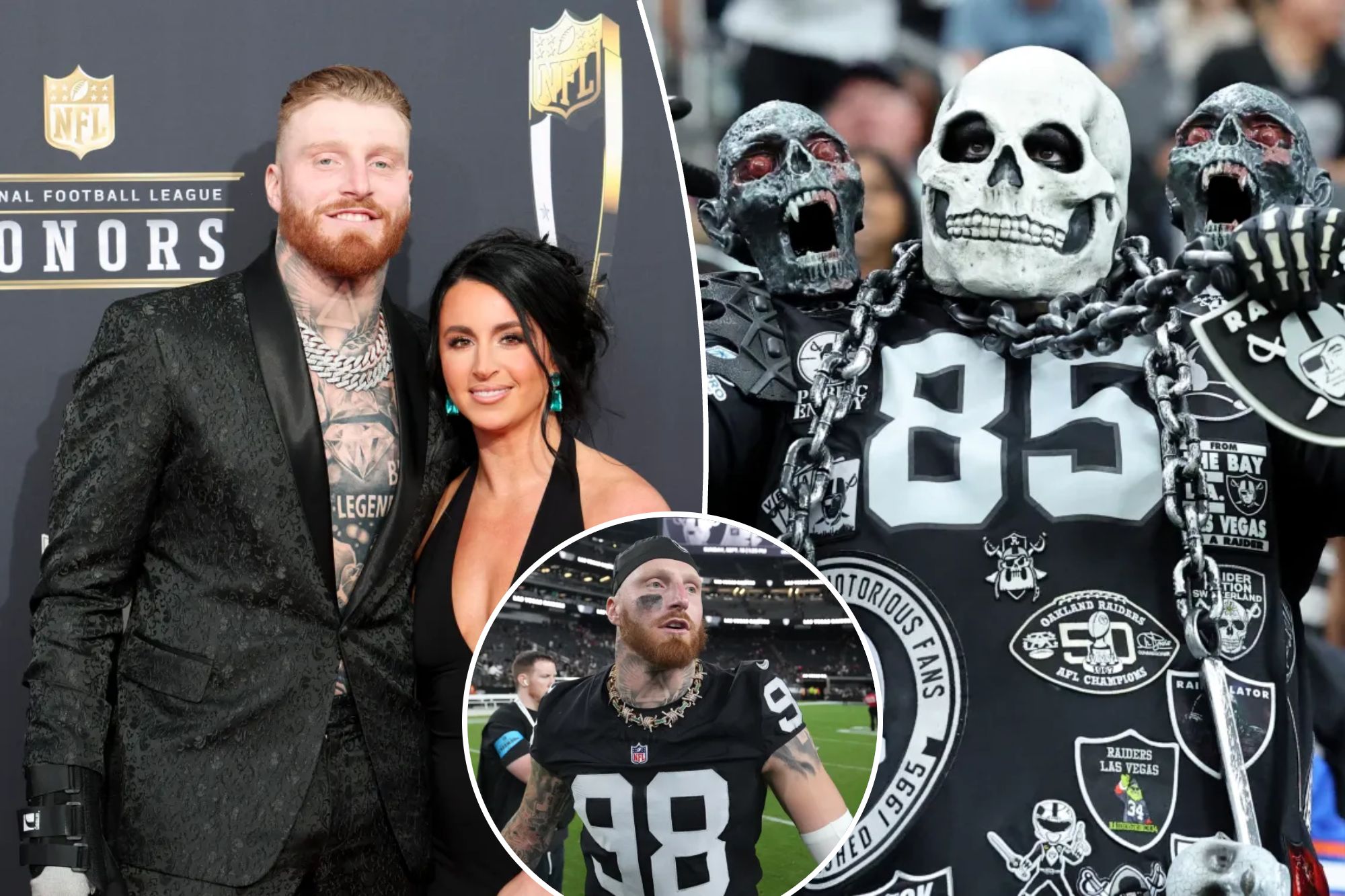 Maxx Crosby’s wife Rachel reveals initial fear of Raiders fans: ‘Nervous as hell’