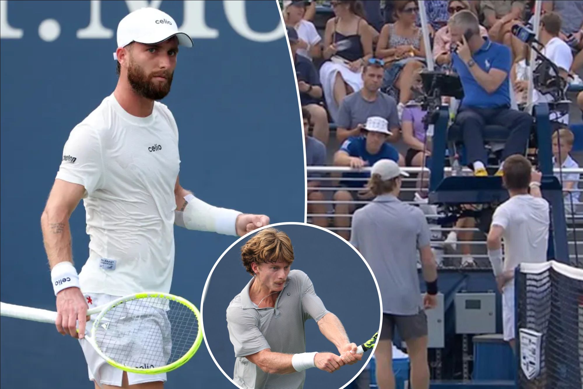 Fuming French tennis star not allowed to retire in embarrassing US Open meltdown