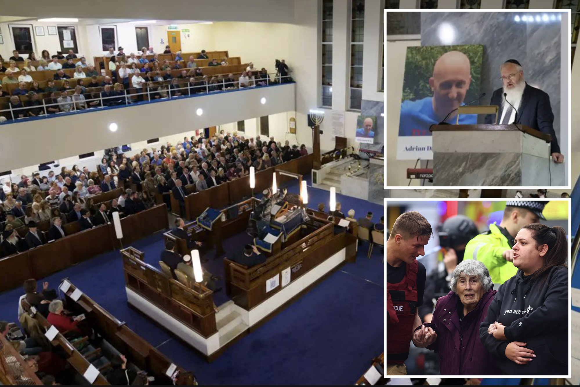 Hundreds memorialize Manchester synagogue attack victims nearly a year after Yom Kippur rampage