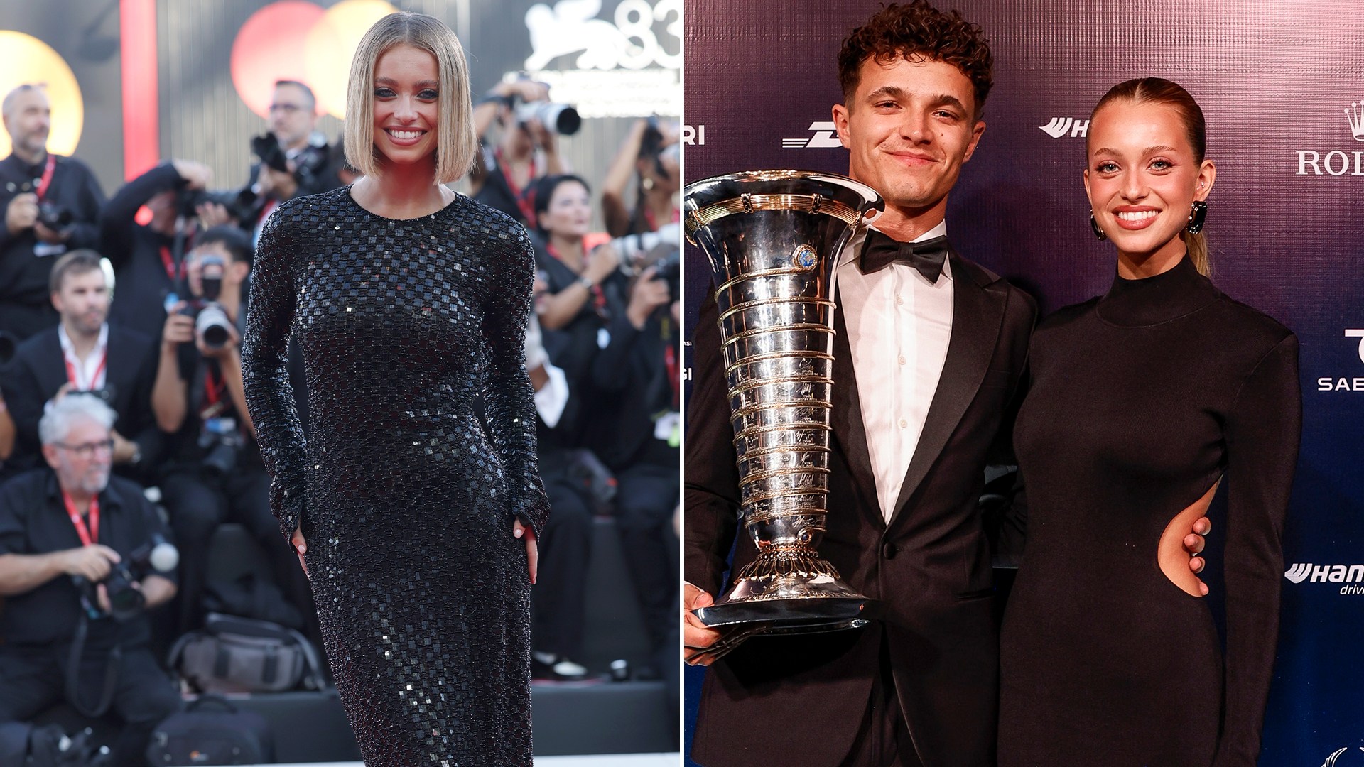 Lando Norris and Joao Felix’s ex Magui Corceiro stuns at Venice Film Festival as she’s joined by F1 ace and glam partner