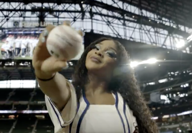 Maya World Throws Out First Pitch At Texas Rangers Game, Calls Out Britt Baker