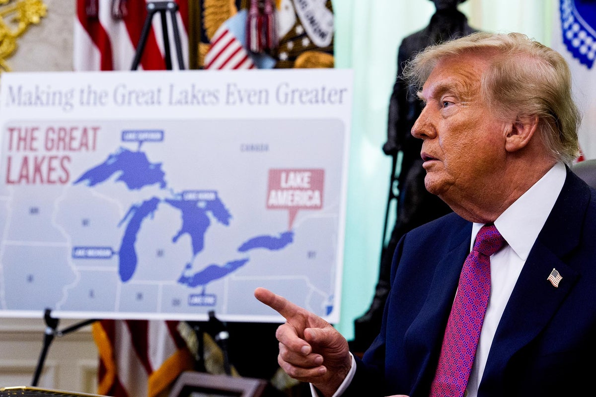 Trump says Apple Maps has now changed Lake Ontario to ‘Lake America’ for him: ‘Complete, ratified and binding’
