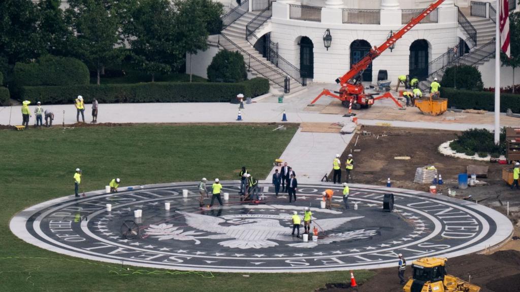 Another White House renovation? A look at Trump's new helipad
