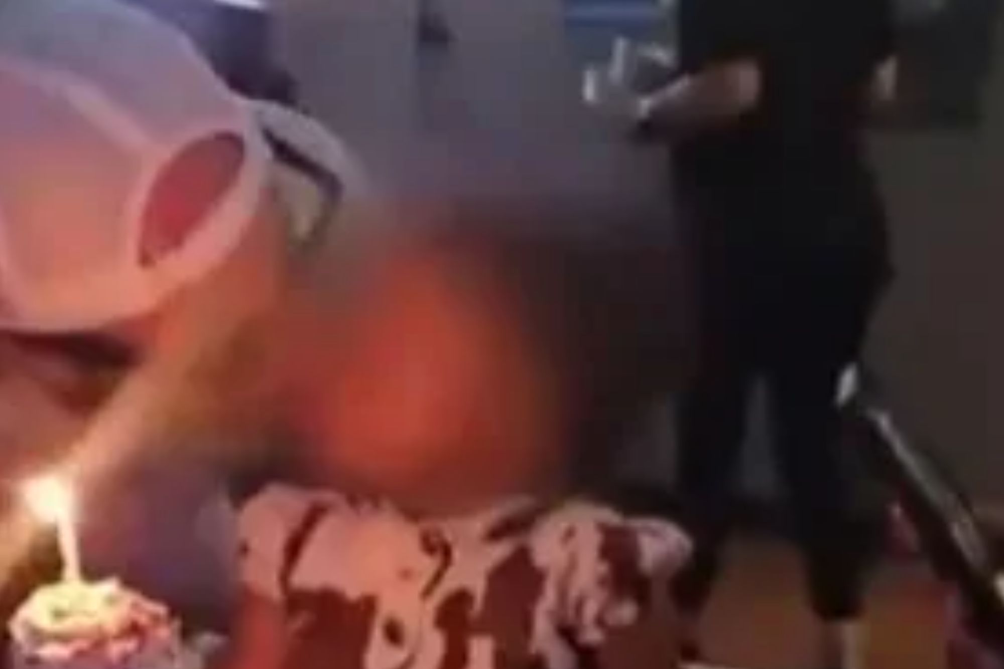 Disturbing moment stranger KISSES child, 2, before blowing out girl’s birthday cake as mum blasts ‘disgusting’ move