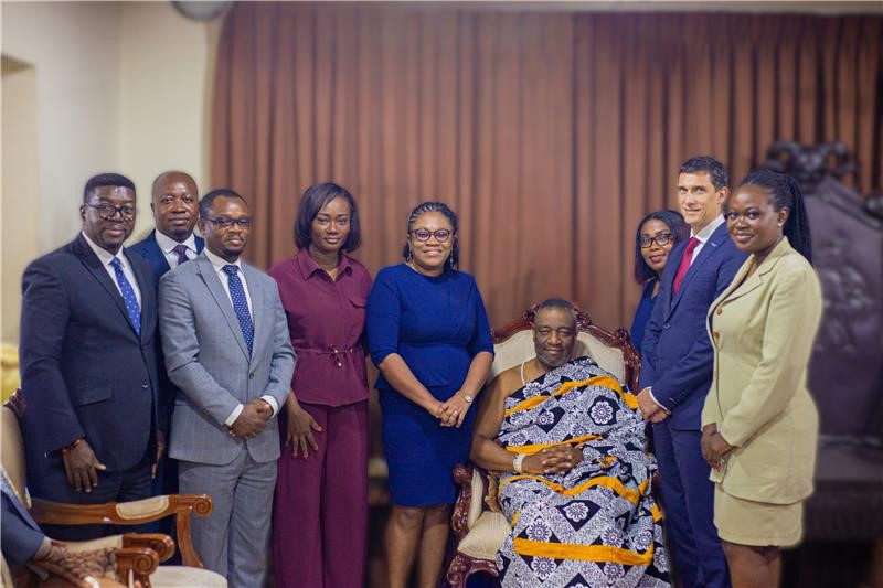 Advans Ghana pays courtesy call on Ga Mantse