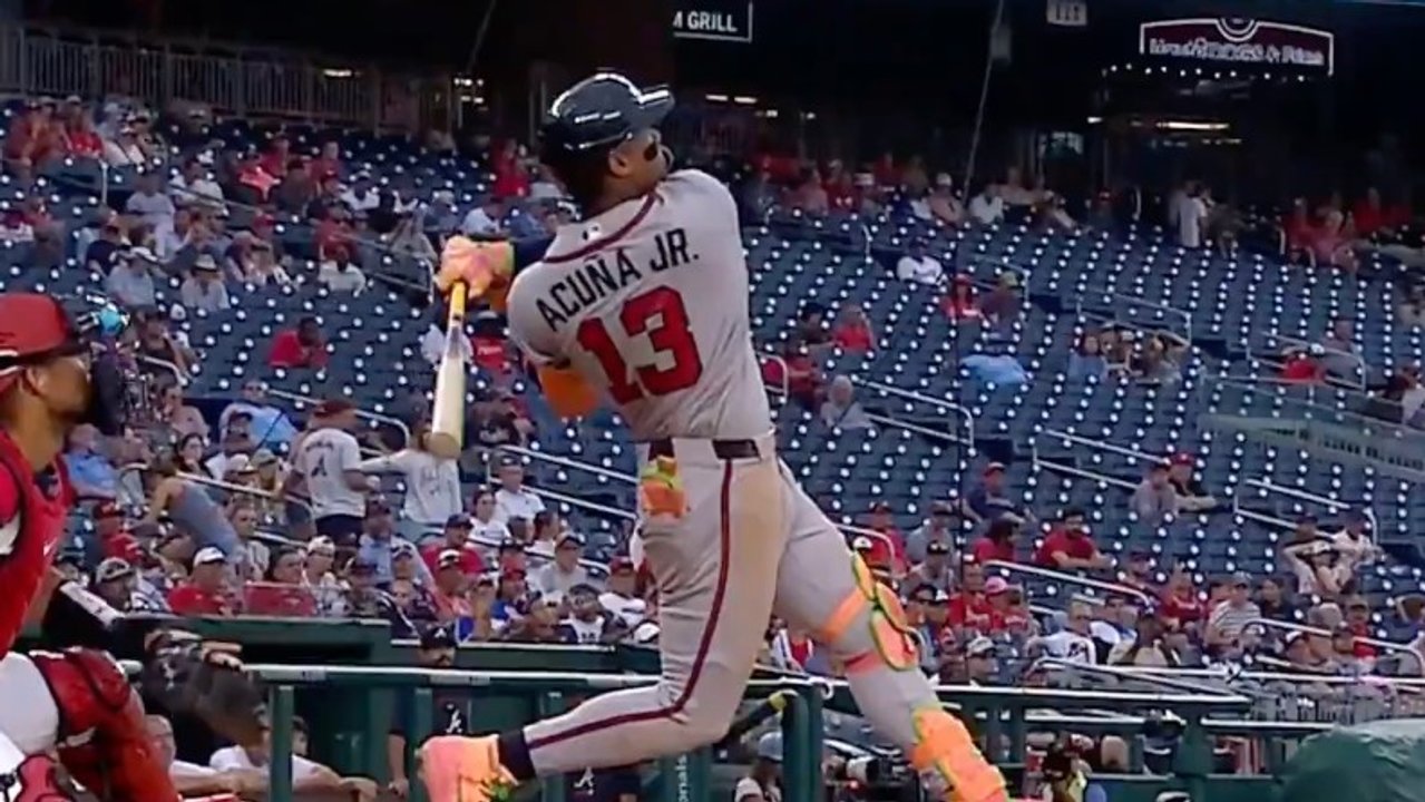 Acuna Jr. becomes fastest player to reach 200 home runs and stolen bases