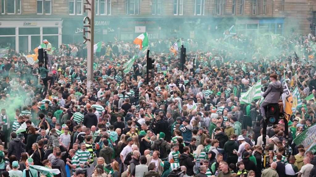 Three more arrests over disorder at Celtic title party