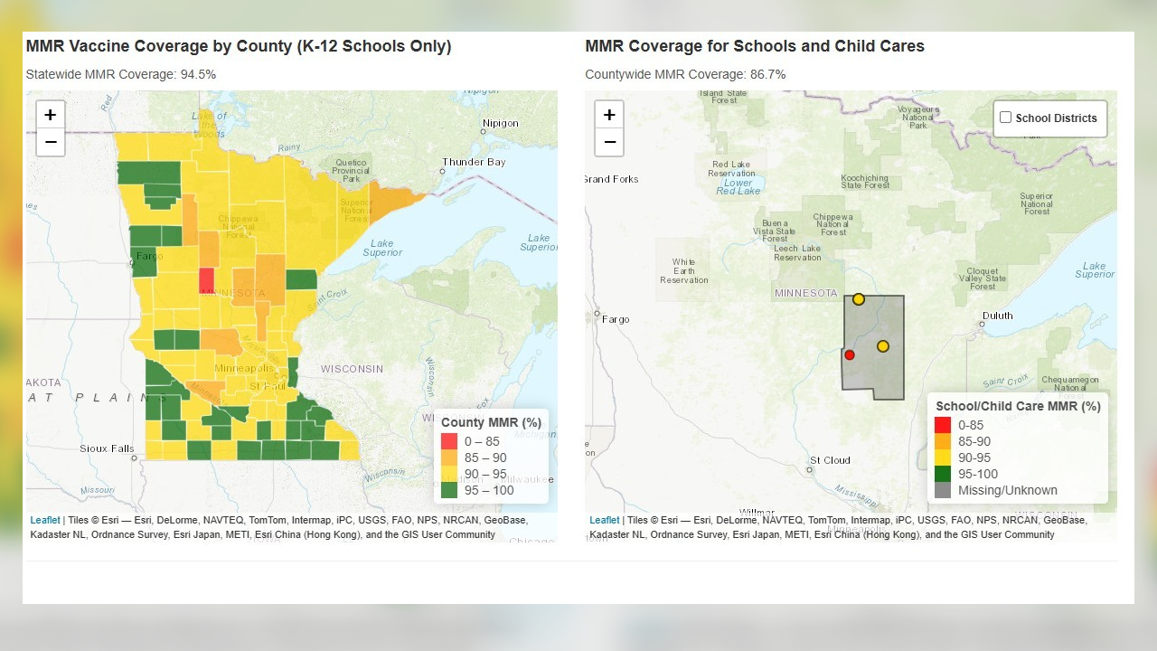 New Minnesota dashboard reveals sharp measles vaccination gaps across schools