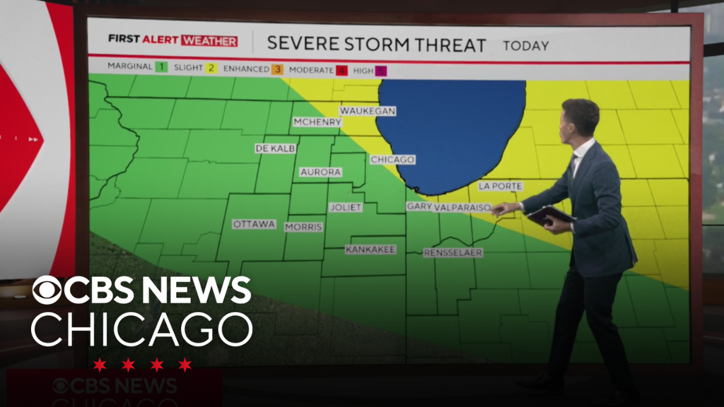 Severe storm risk on Thursday for Chicago area