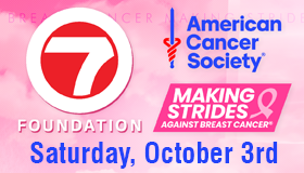 Channel 7 Foundation and American Cancer Society ‘Making Strides Against Breast Cancer’ walk to take place Saturday, October 3