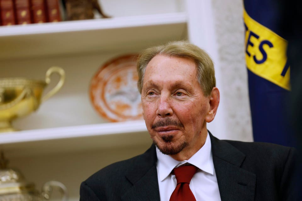 Larry Ellison Passes Jensen Huang For 8th-Richest As Oracle Shares Soar