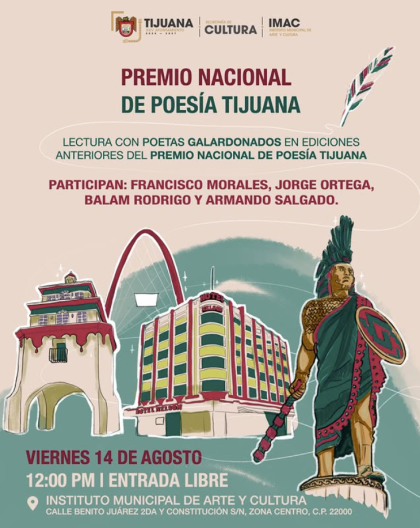 City of Poetry - Tijuana’s 28th Annual National Poetry Prize open for submissions