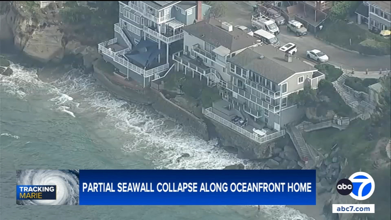 Seawall collapse at Laguna Beach oceanfront home raises concerns ahead of weekend swell