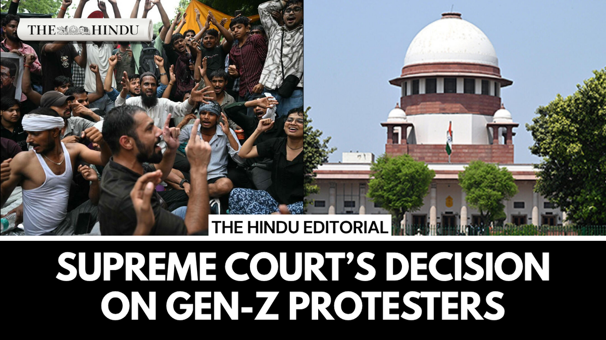 Welcome move: On the Supreme Court and Gen Z protesters