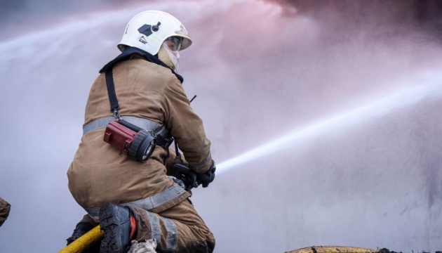 Fire breaks out at industrial facility in Brovary after Russian drone attack