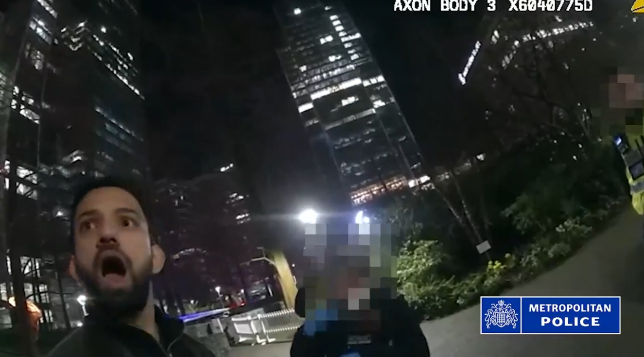 Moment ‘violent’ sex attacker arrogantly moans ‘I can’t be arrested’ after he’s caught trying to rape woman in underpass