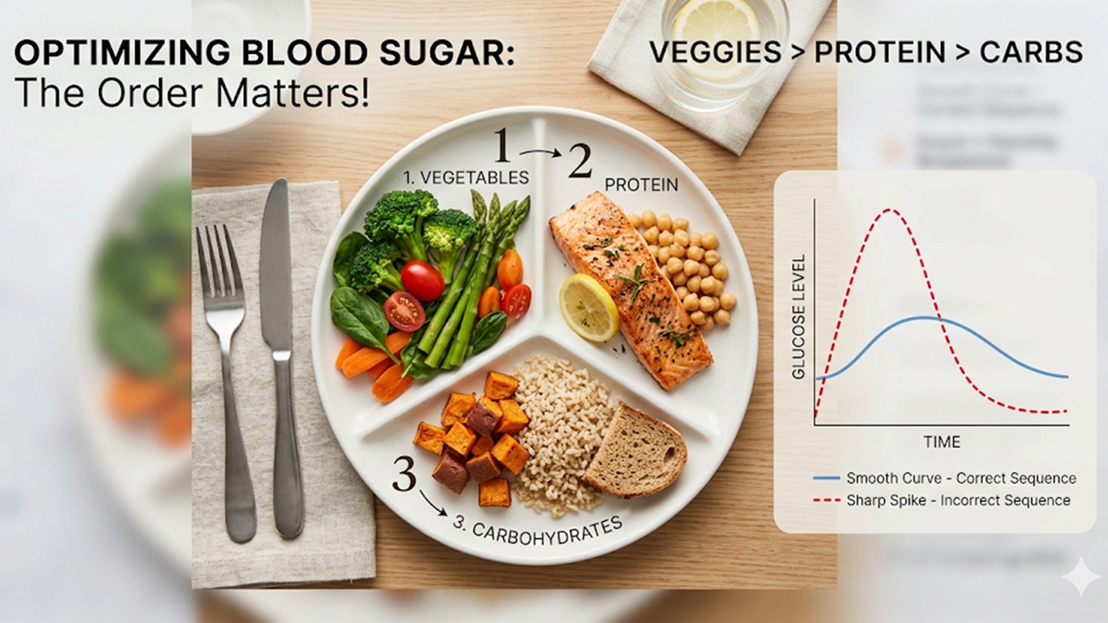 Why this 3-step meal sequence is a secret game changer for your blood sugar