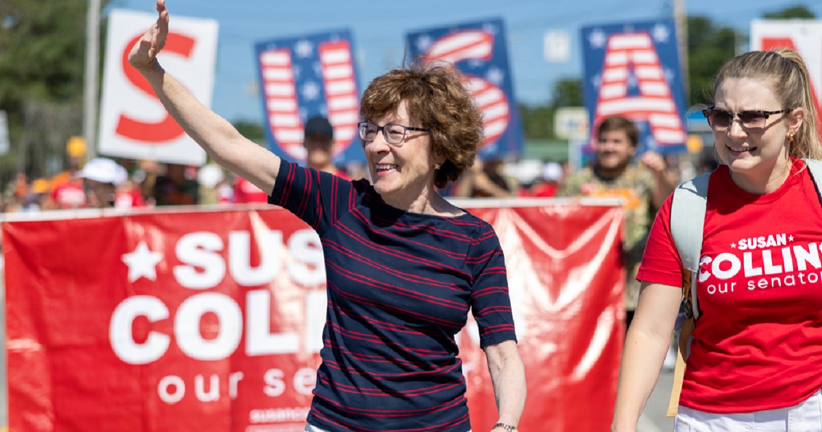 Susan Collins Gives Hilarious Answer to Whether She'll Bring Up Troy Jackson's 'Personal Life' in Maine Senate Race