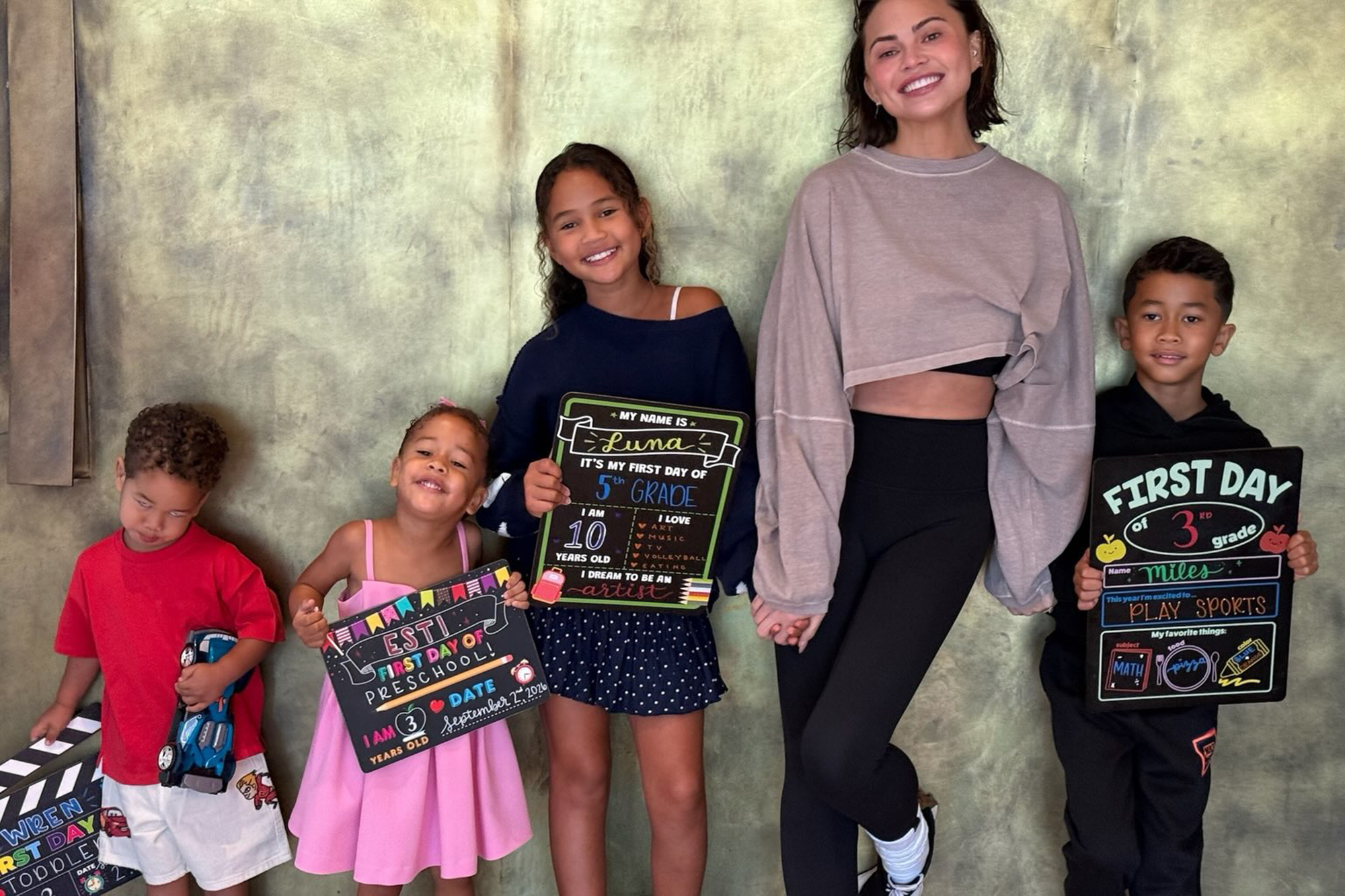 Chrissy Teigen celebrates kids’ first day of school and more star snaps