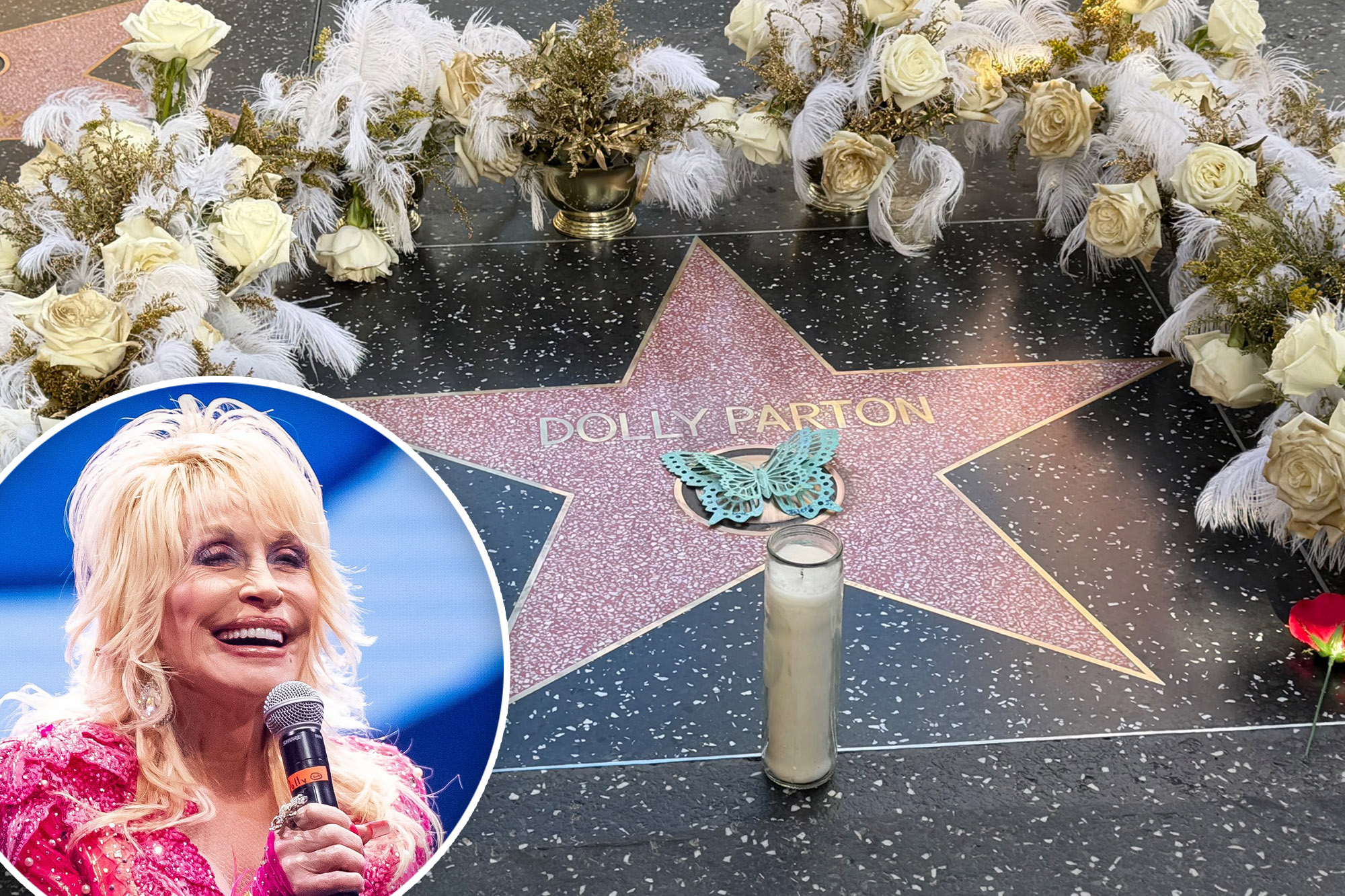 Dolly Parton’s Hollywood Walk of Fame star returned to glory with special ode to late singer after it was destroyed