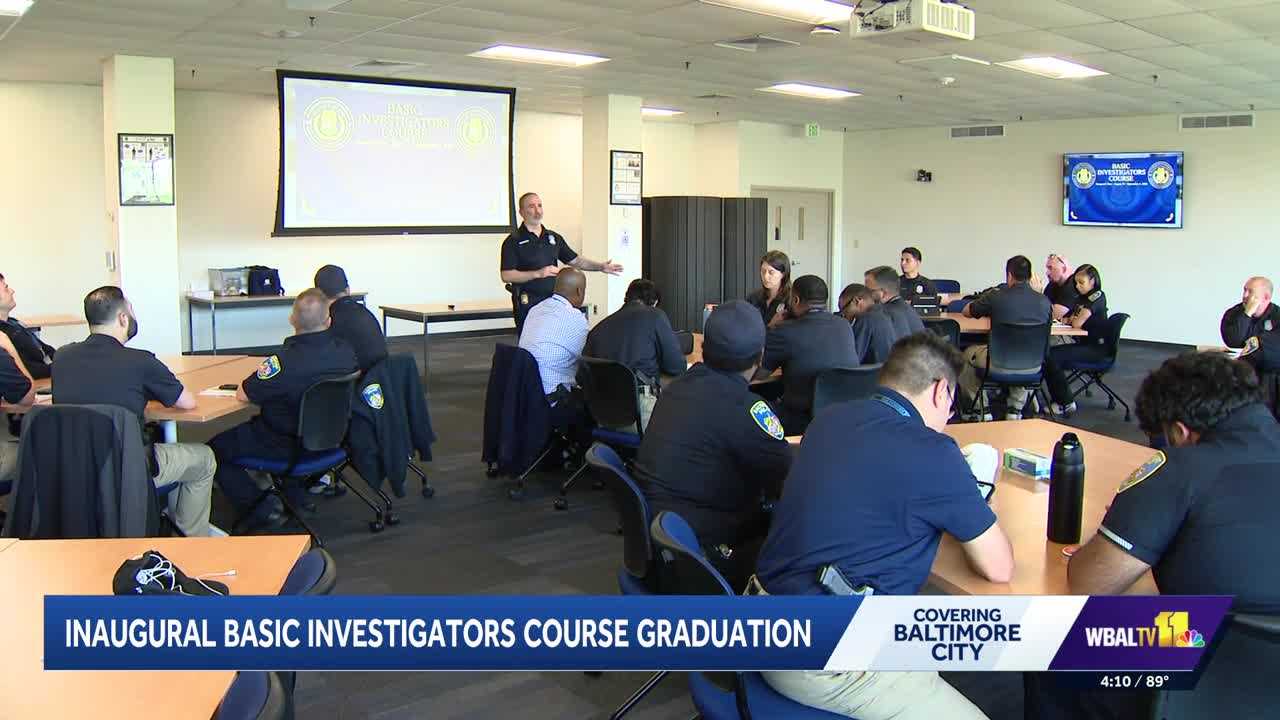 Baltimore police officers graduate new investigators course