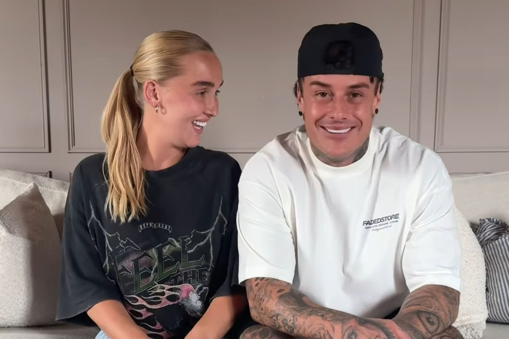 Ex on the Beach’s Chet Johnson reveals wife Helen has given birth to couple’s fifth child
