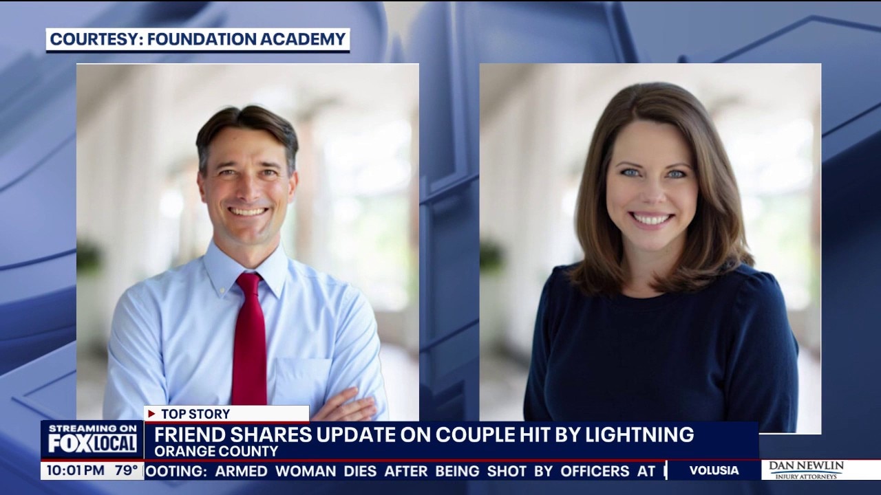 Florida couple struck by lightning alert & taking, friend says
