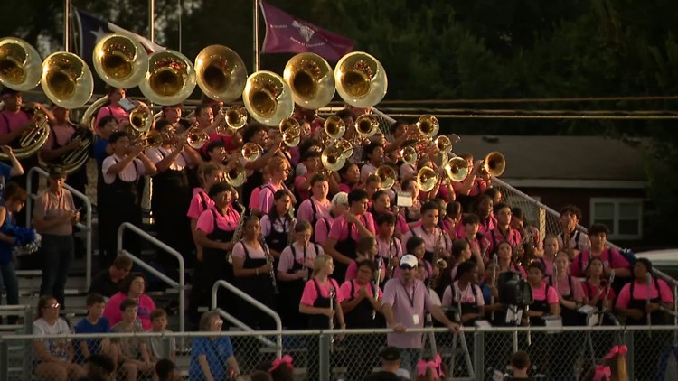 ‘Neighbors when it matters most’: East Bernard honors 16-year-old Holley Trochta at football game
