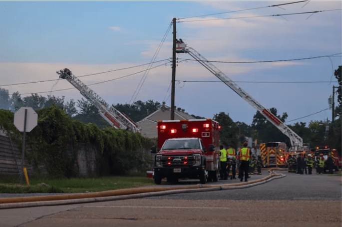 Person seriously injured after commercial structure fire on Shell Road in Hampton
