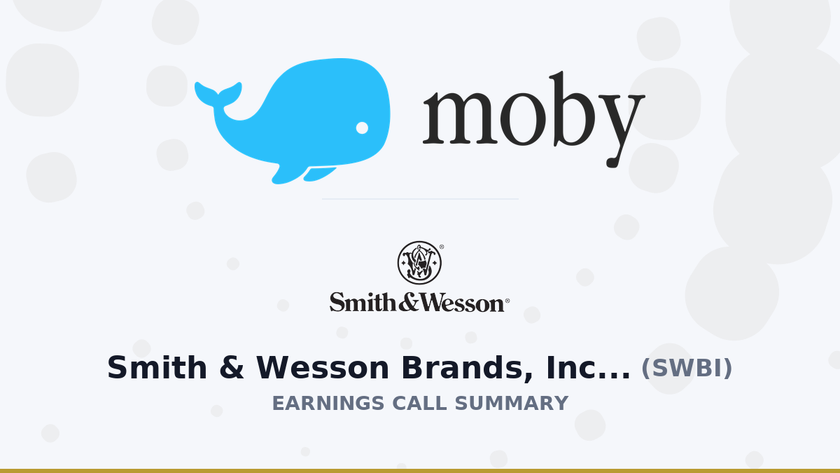 Smith & Wesson Brands, Inc. Q1 2027 Earnings Call Summary