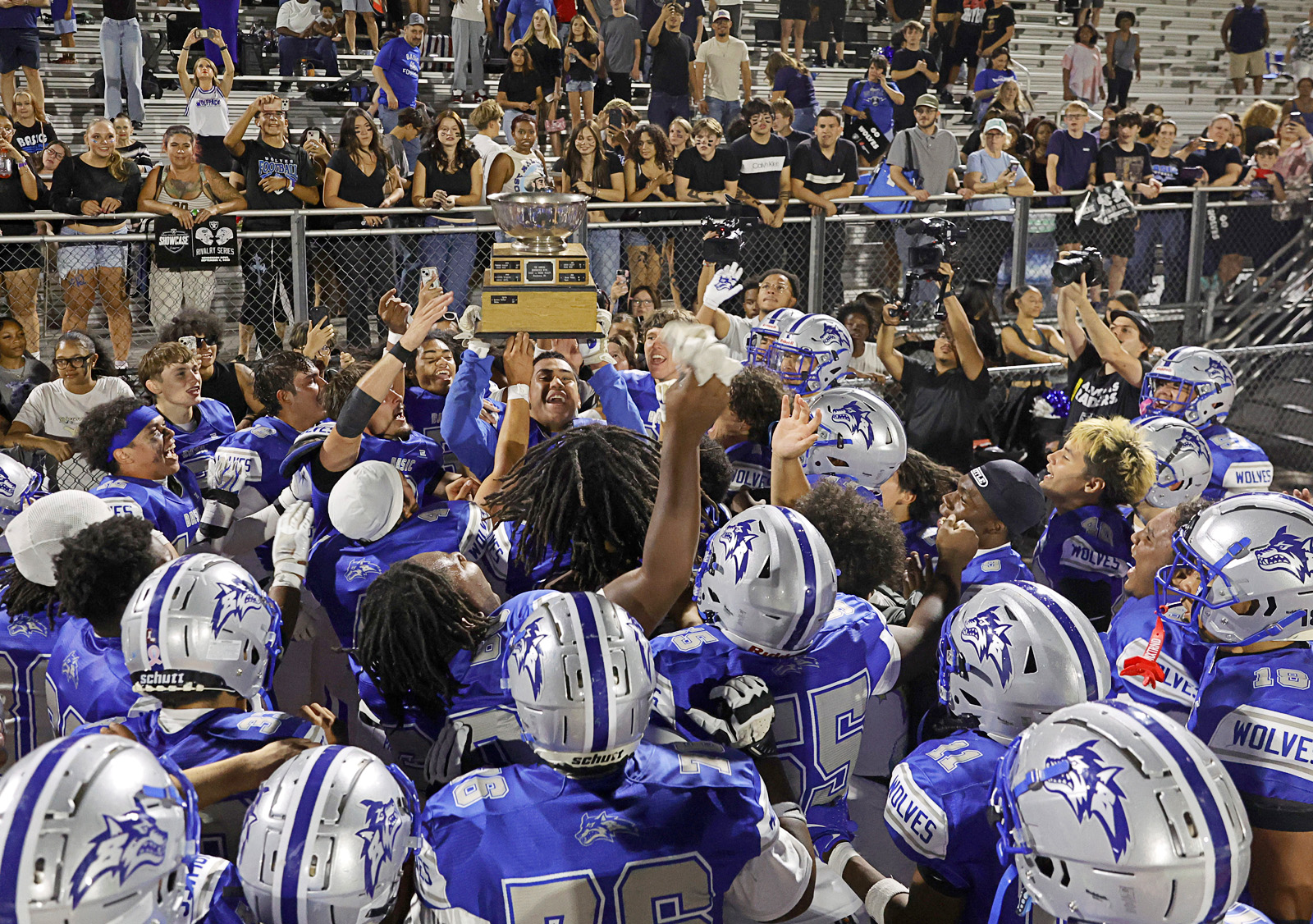 'This is just the beginning': Basic football beats Green Valley in Henderson Bowl