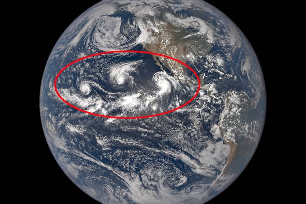 Rare trio of Pacific cyclones form as El Nino creates perfect storm conditions