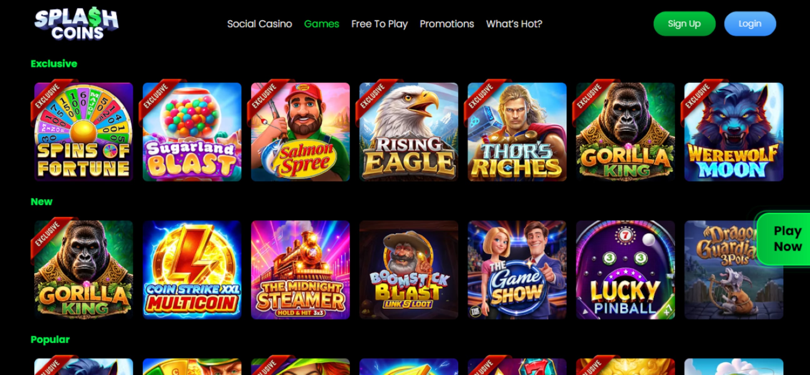 Splash Coins Casino Labor Day offer: what new players actually receive
